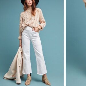 McGuire Bruni High-Rise Cropped Wide-Leg Jeans